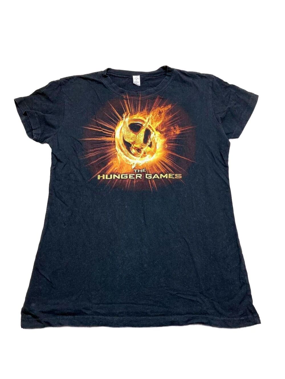 The Hunger Games Black Graphic T-Shirt Size XL 100% Cotton